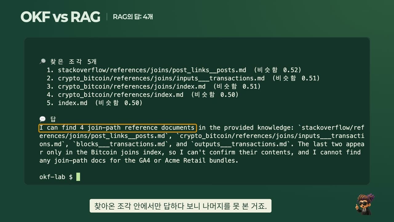 "How many join documents are there across all bundles?" — RAG answered 4